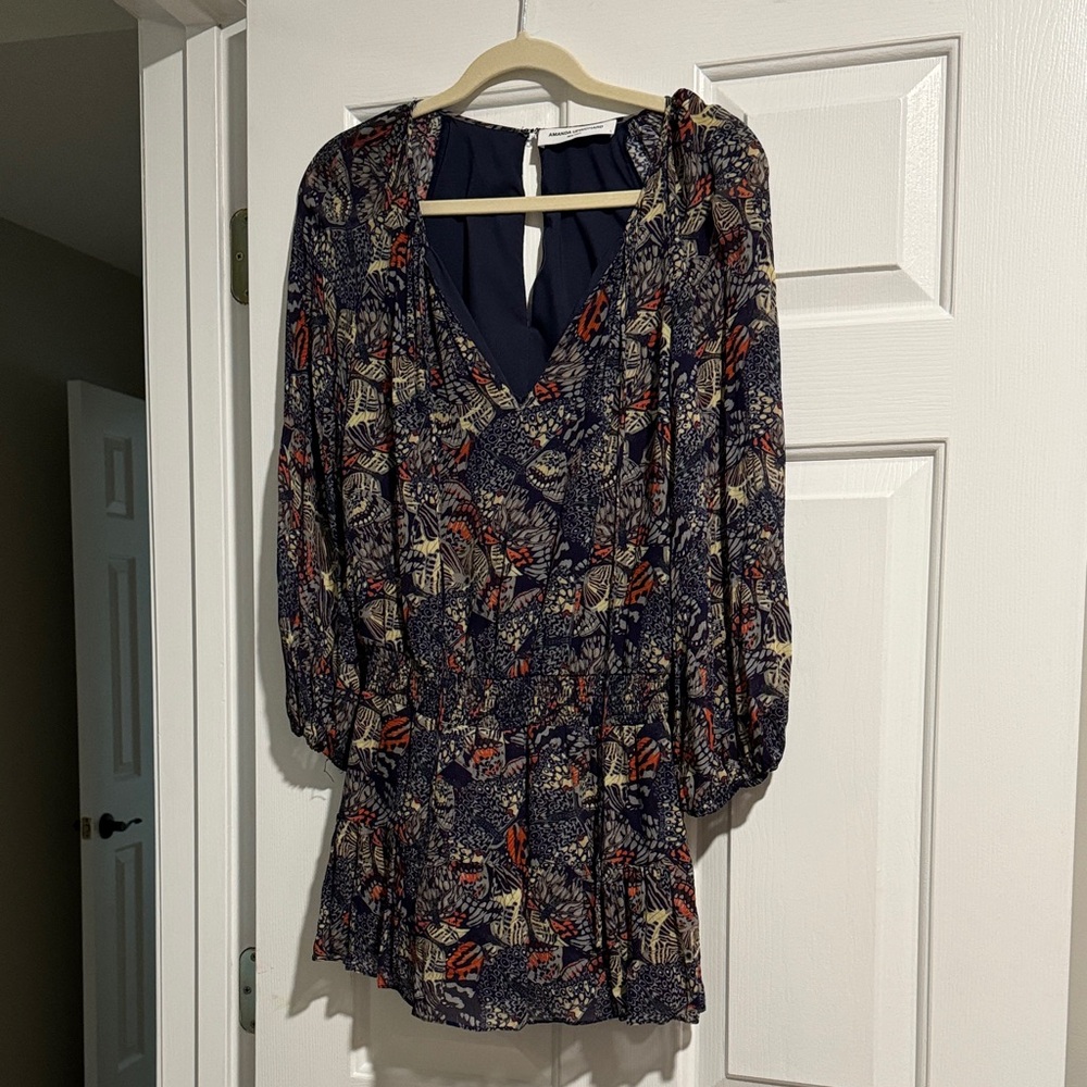 Amanda Uprichard patterned skort romper